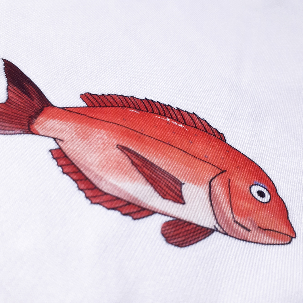 魚のプリント部の画像